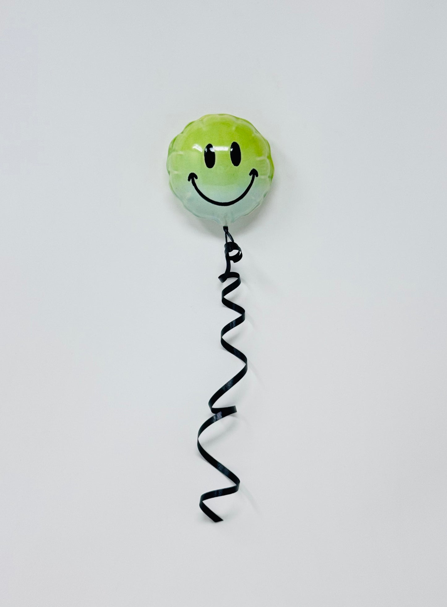 Mini Smiley Balloon: Green - Baby Blue