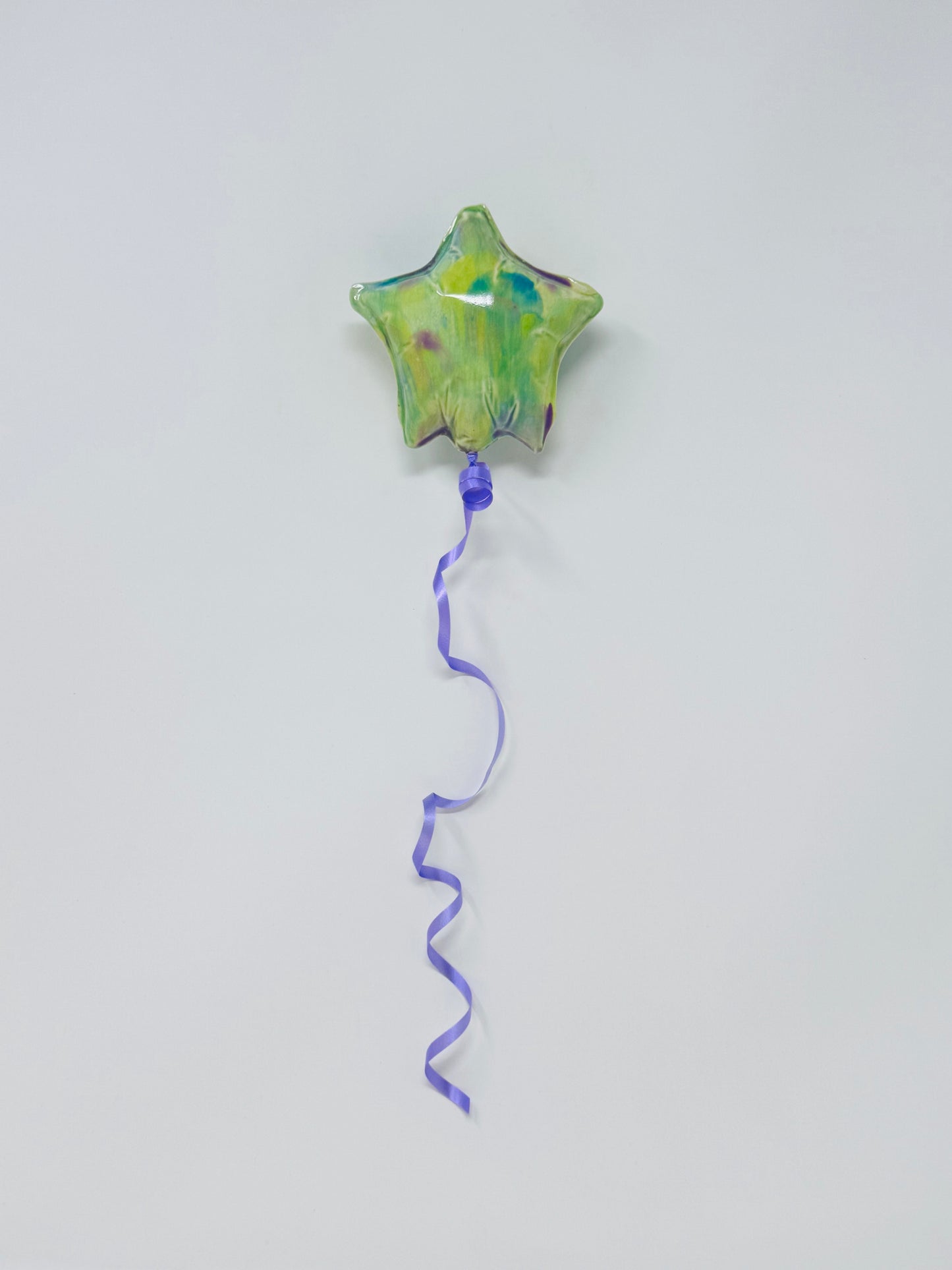 Mini Star Balloon: Rainbow - Orange Ribbon (Copy)