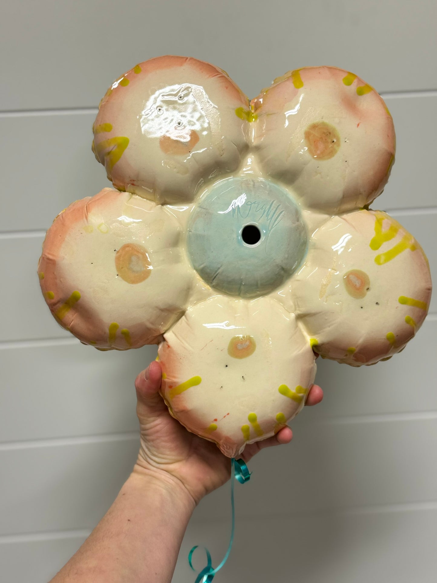 Ceramic Flower Balloon : Blue Daisy (Copy) (Copy)