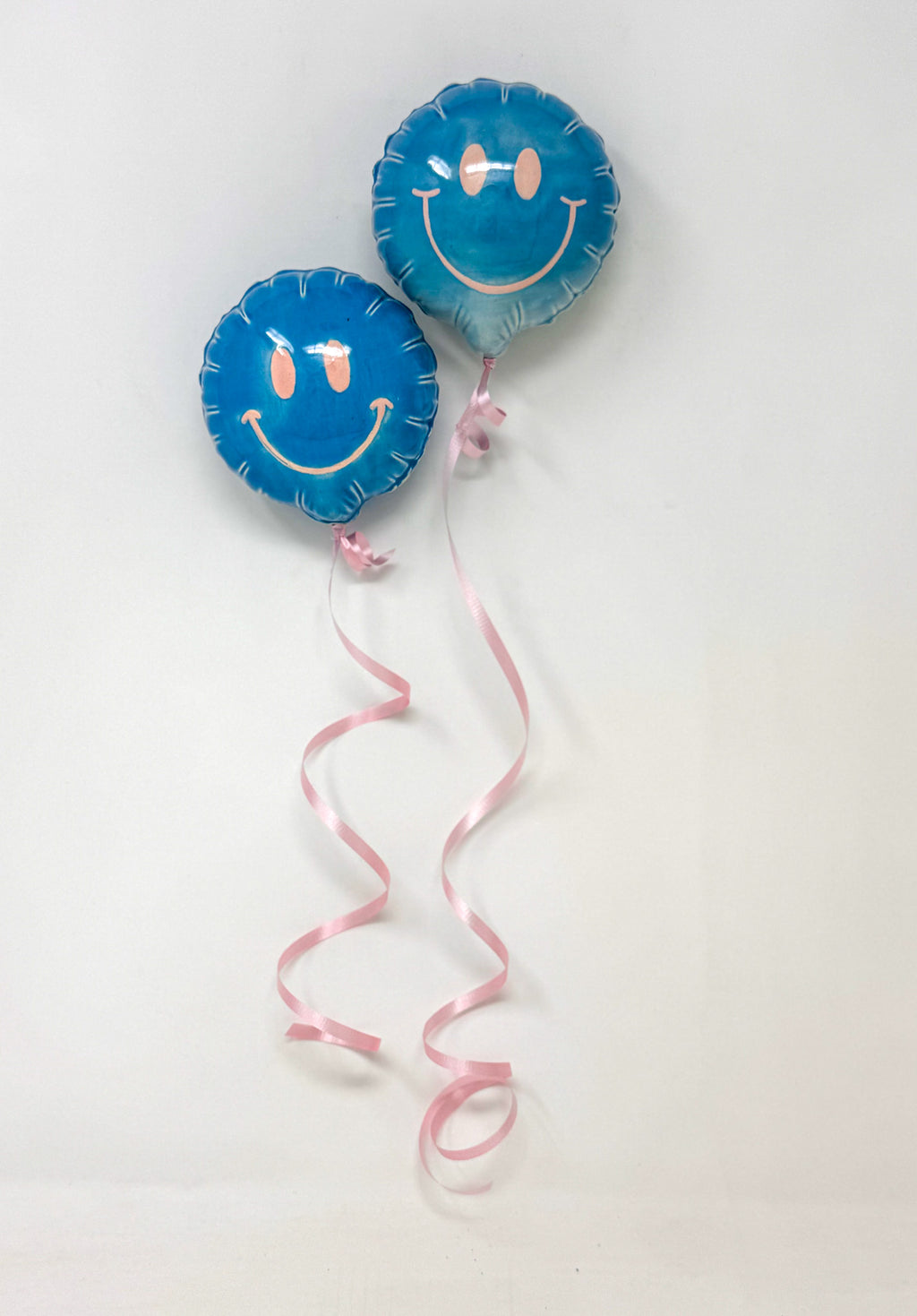 Mini Smiley : Blue with Pink smile