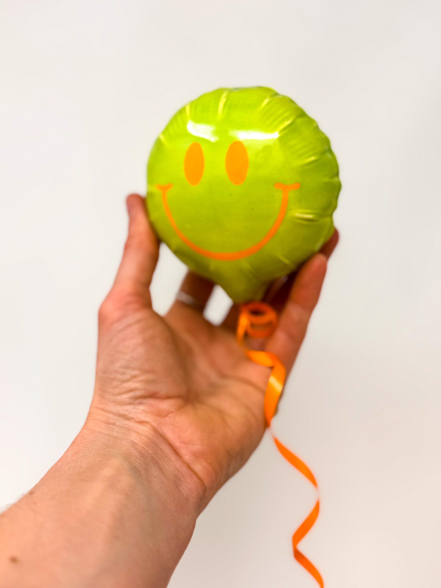 Mini Smiley :Green with Orange smile
