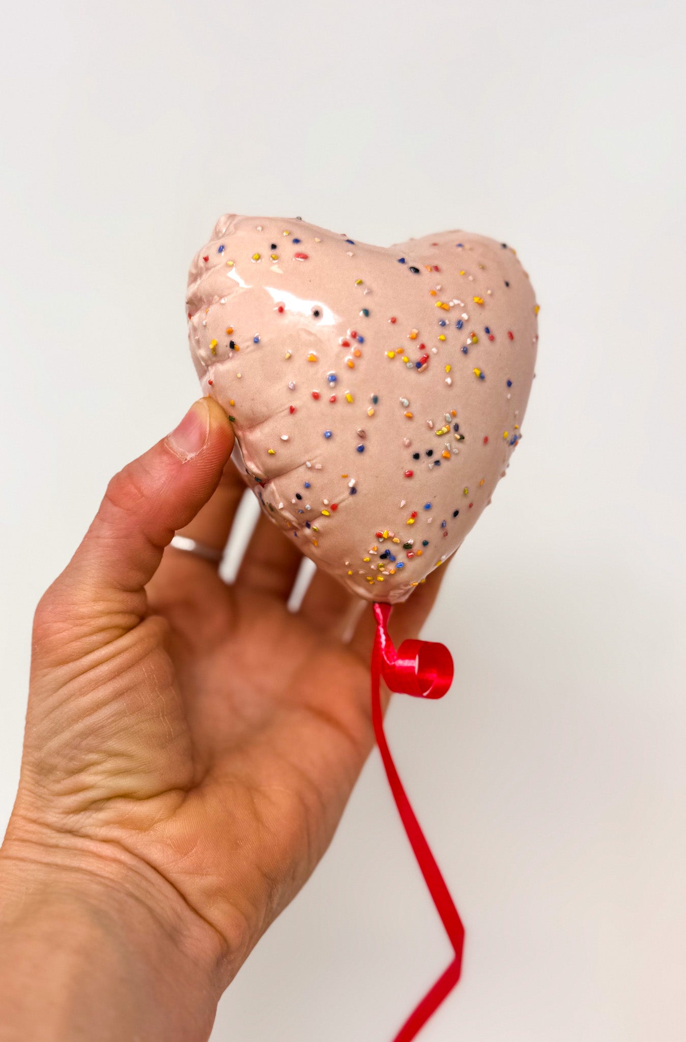 Classic Mini Sprinkle Heart Balloon
