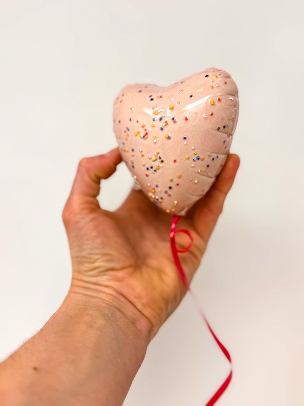 Classic Mini Sprinkle Heart Balloon