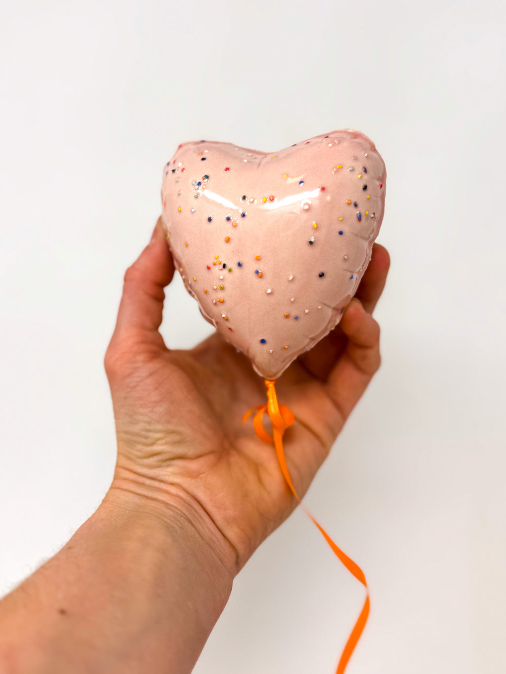 Classic Mini Sprinkle Heart Balloon