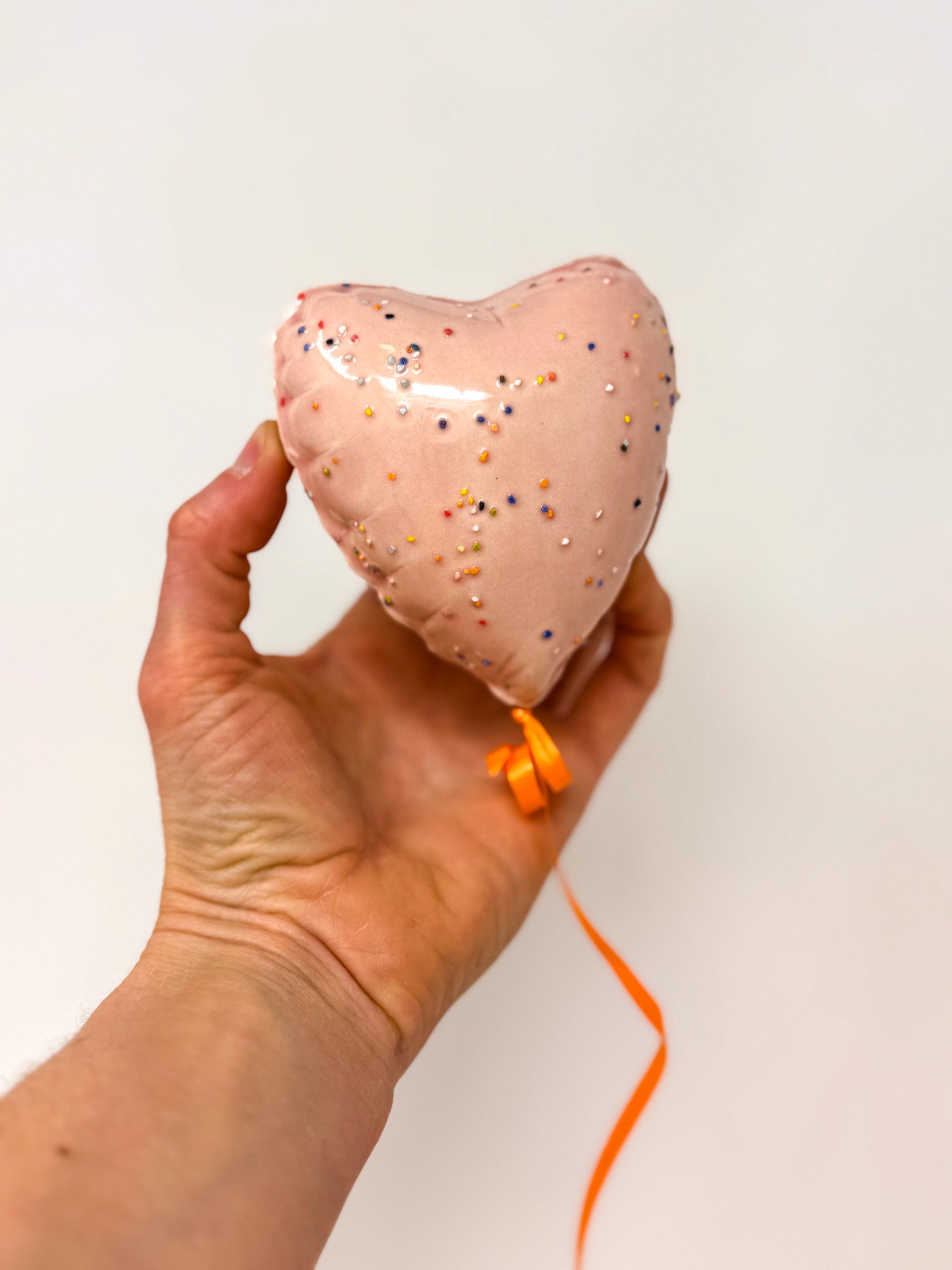 Classic Mini Sprinkle Heart Balloon