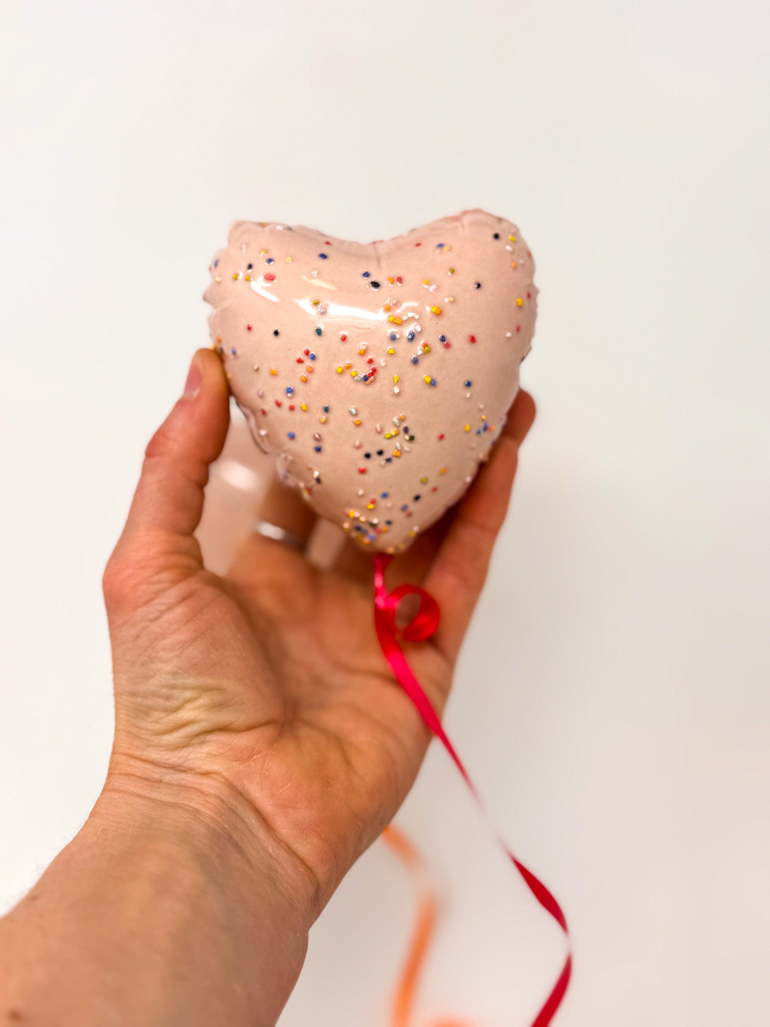 Classic Mini Sprinkle Heart Balloon