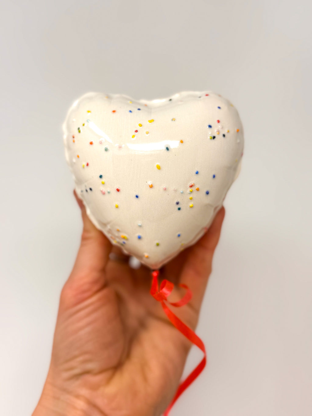 Classic Mini Sprinkle Heart Balloon