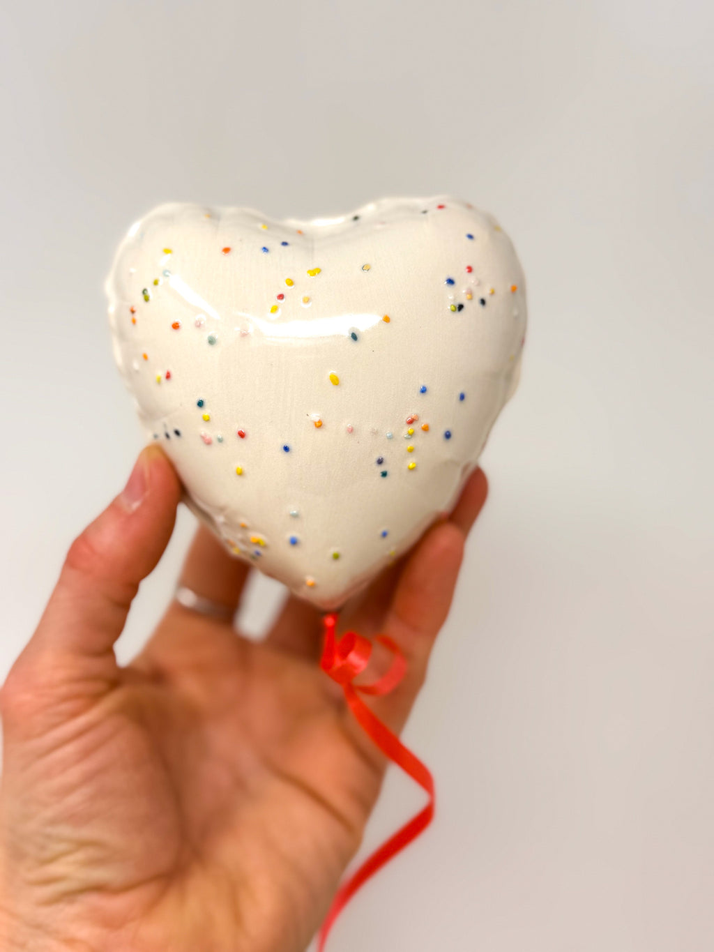 Classic Mini Sprinkle Heart Balloon