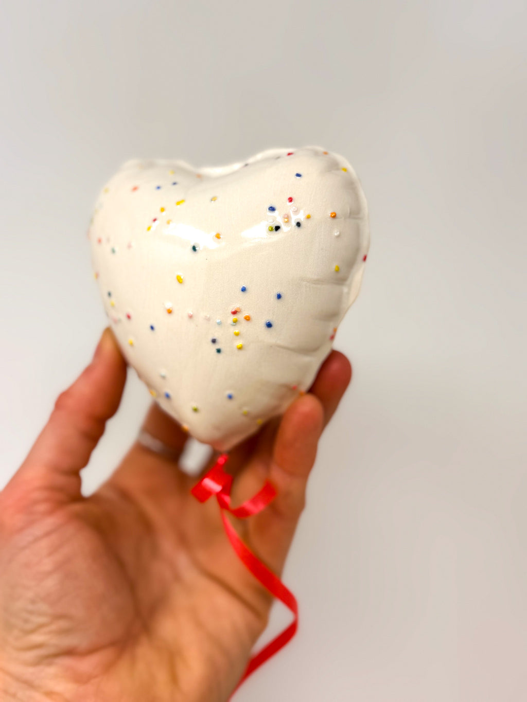 Classic Mini Sprinkle Heart Balloon
