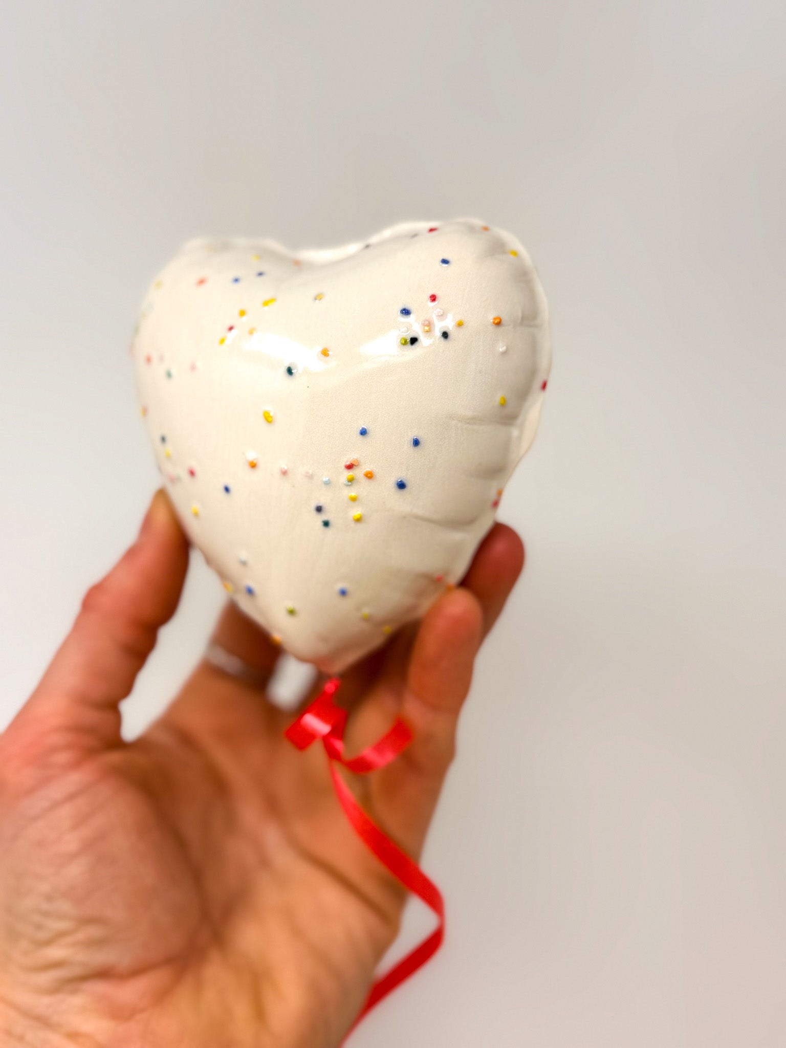 Classic Mini Sprinkle Heart Balloon