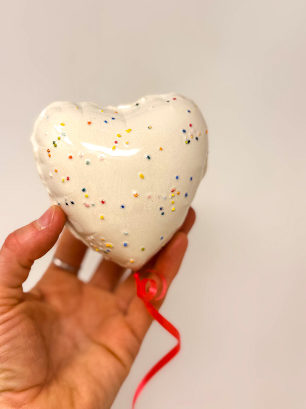 Classic Mini Sprinkle Heart Balloon