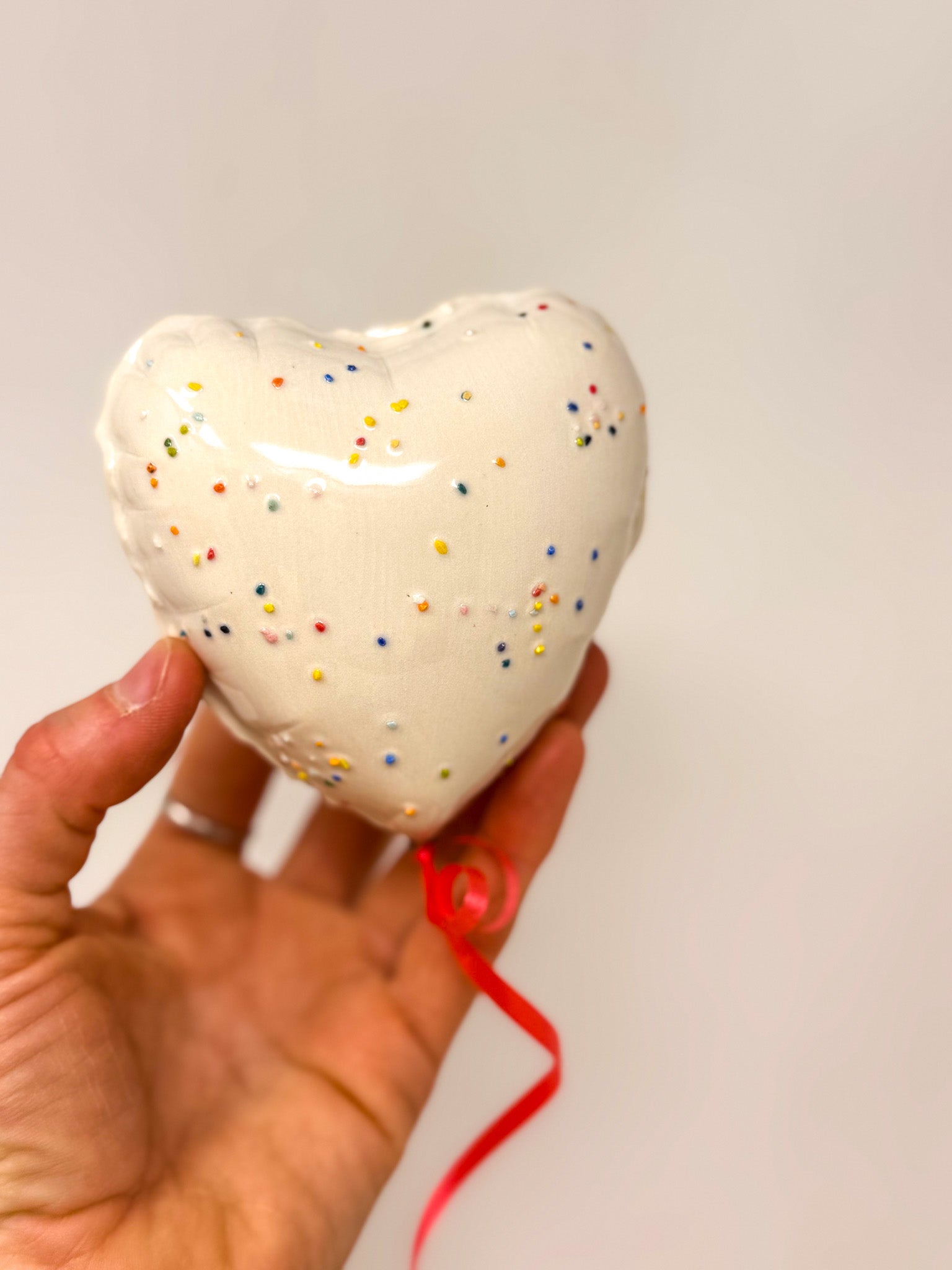 Classic Mini Sprinkle Heart Balloon