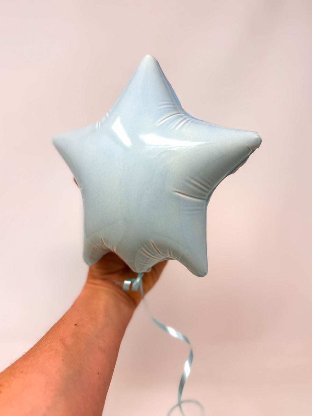Large Star Balloon: Baby Blue