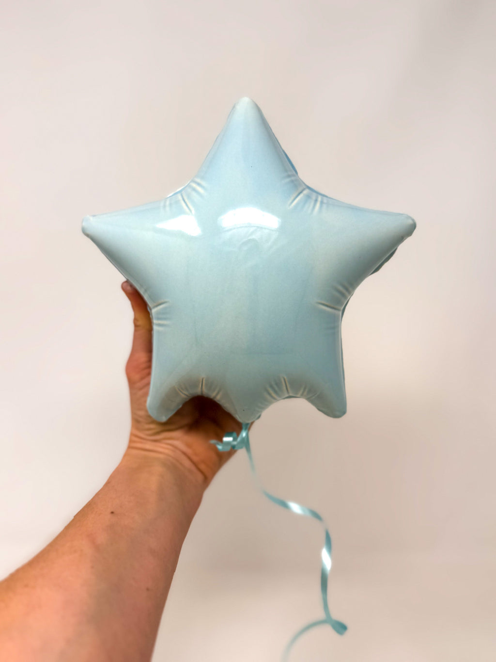 Large Star Balloon: Baby Blue