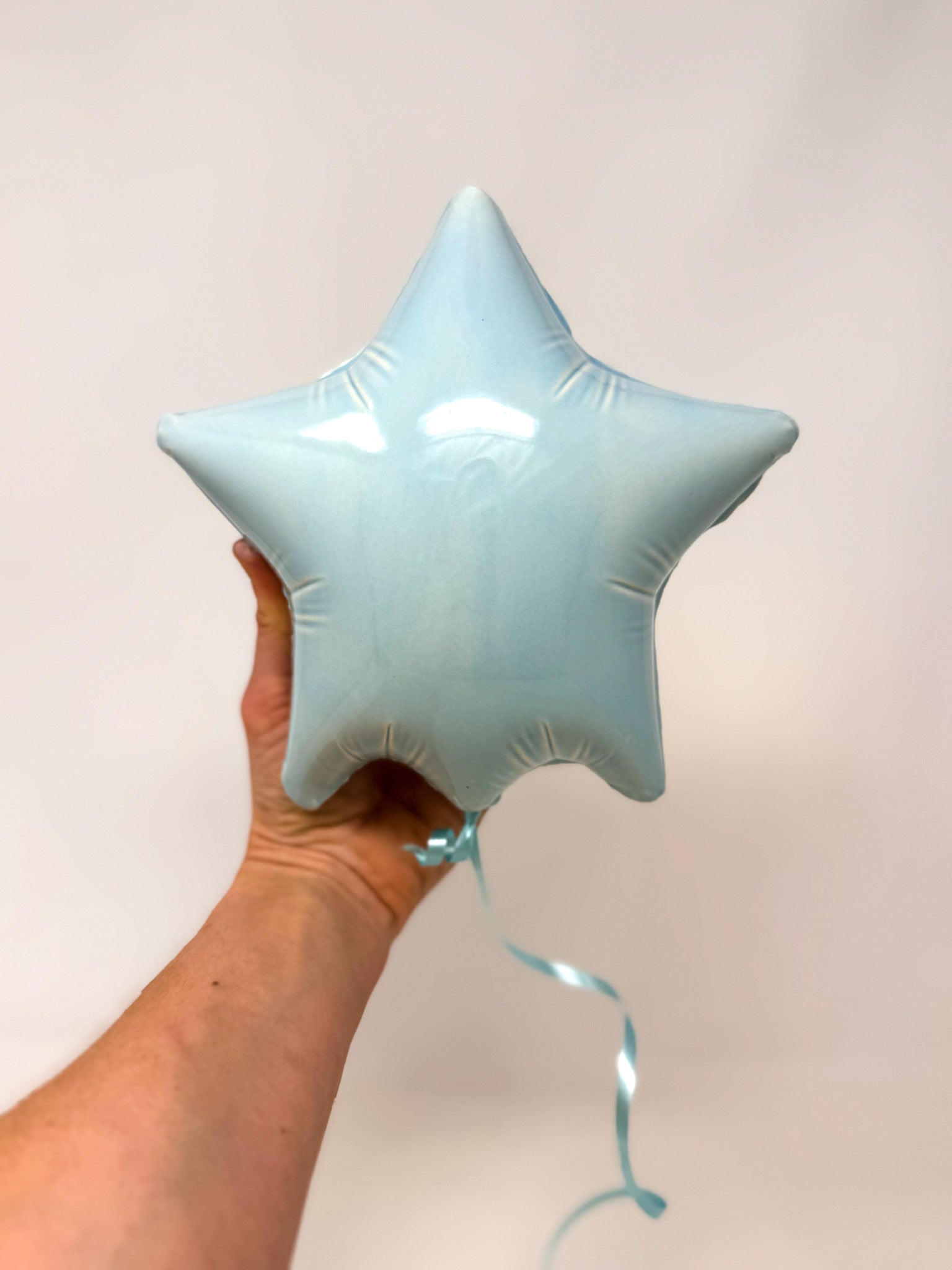 Large Star Balloon: Baby Blue