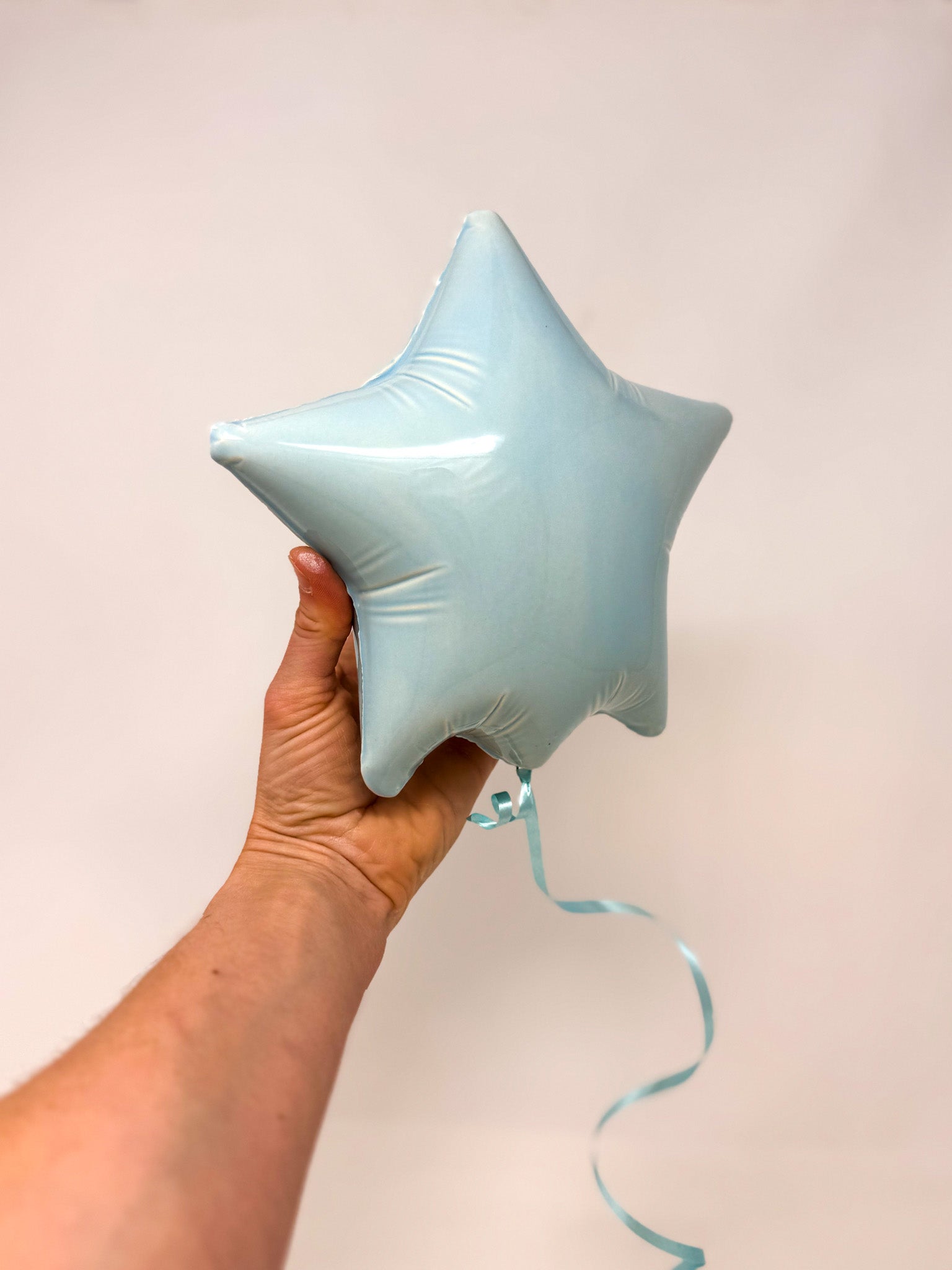 Large Star Balloon: Baby Blue
