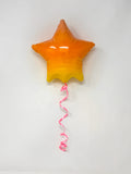 Large Star Balloon: Pink /Orange / Yellow Ombre