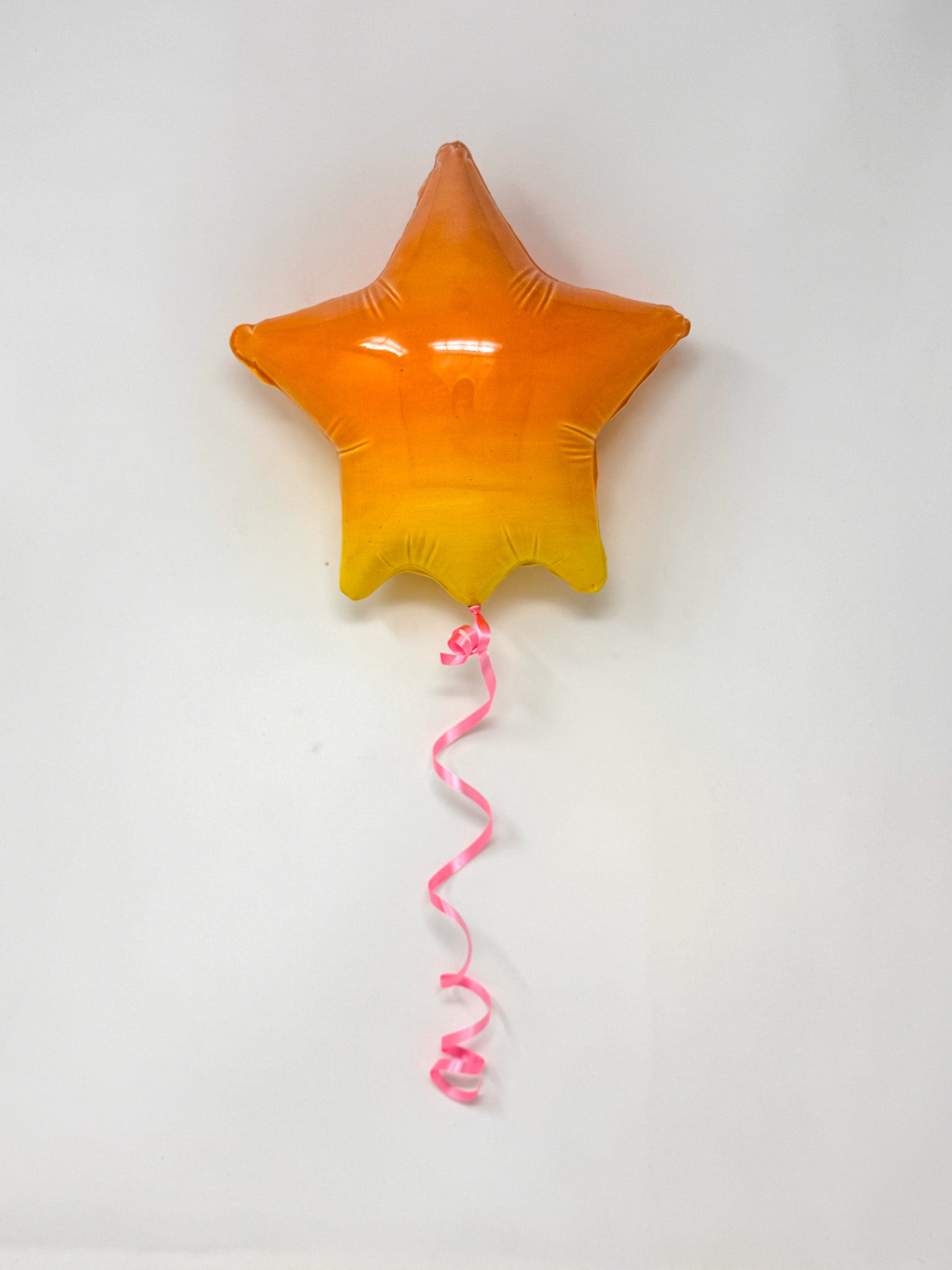 Large Star Balloon: Pink /Orange / Yellow Ombre