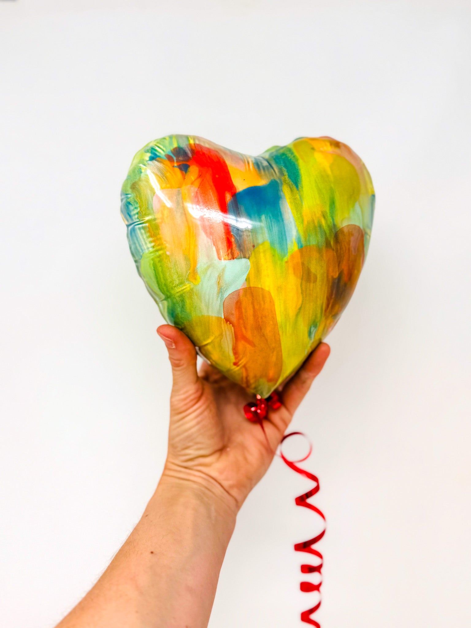 Large Rainbow Heart Balloon 💕🌈🎈✨