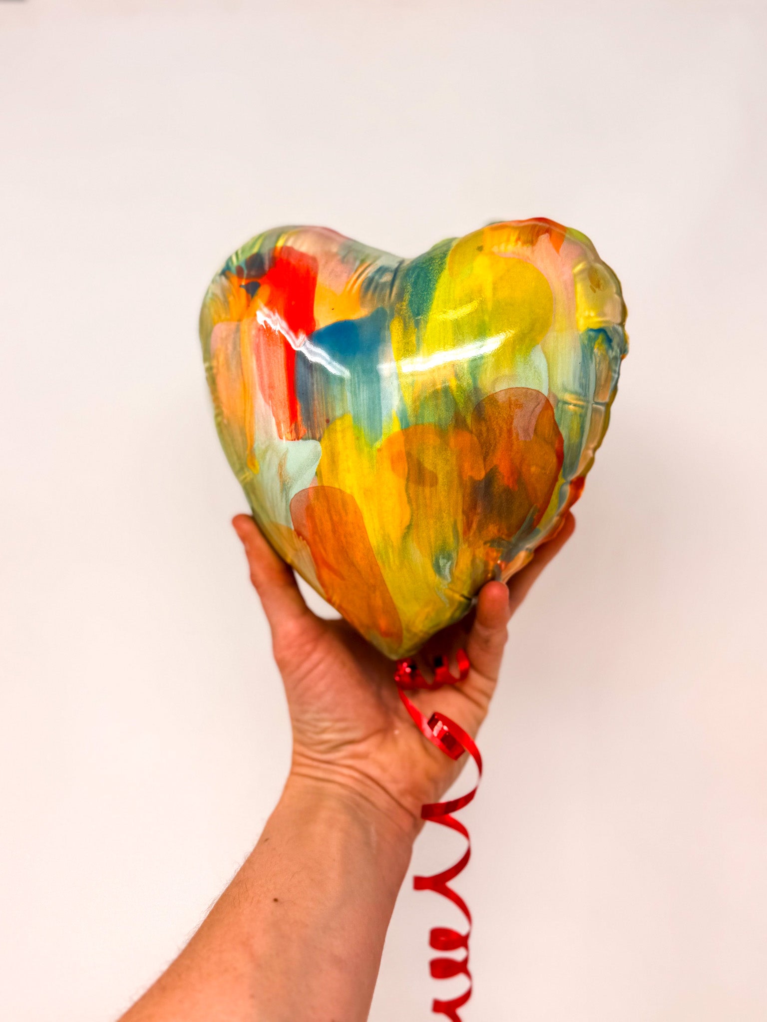 Large Rainbow Heart Balloon 💕🌈🎈✨