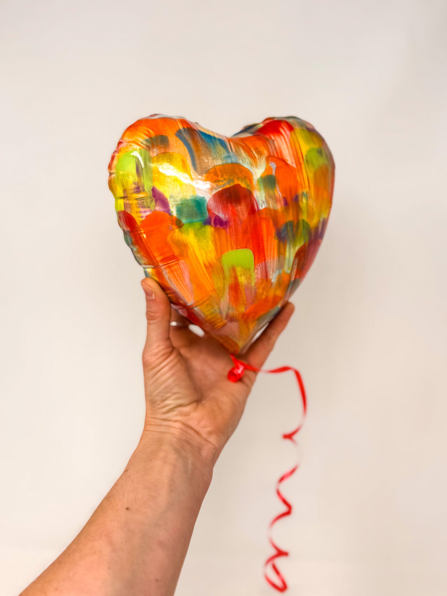 Large Rainbow Heart Balloon 💕🌈🎈✨