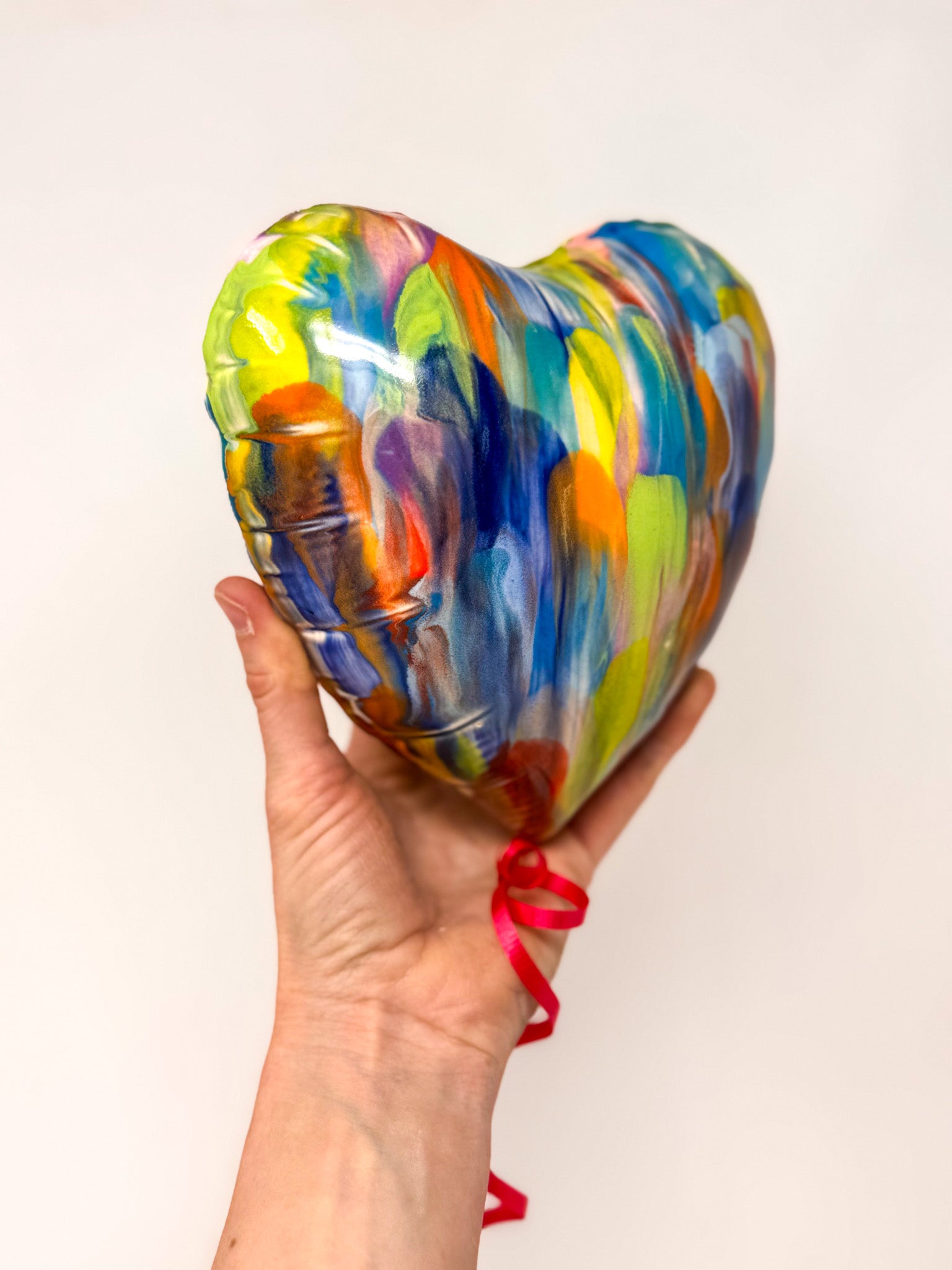 Large Rainbow Heart Balloon 💕🌈🎈✨