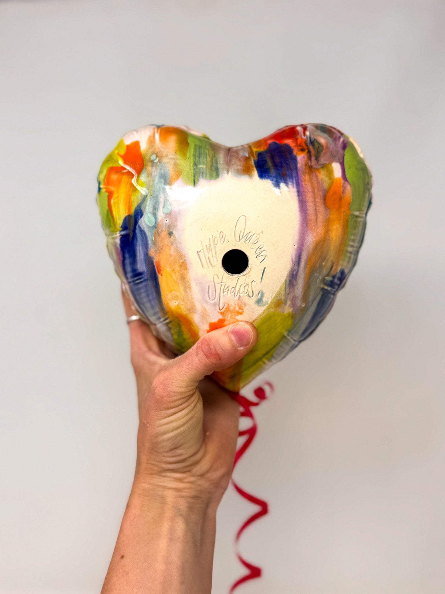 Large Rainbow Heart Balloon 💕🌈🎈✨
