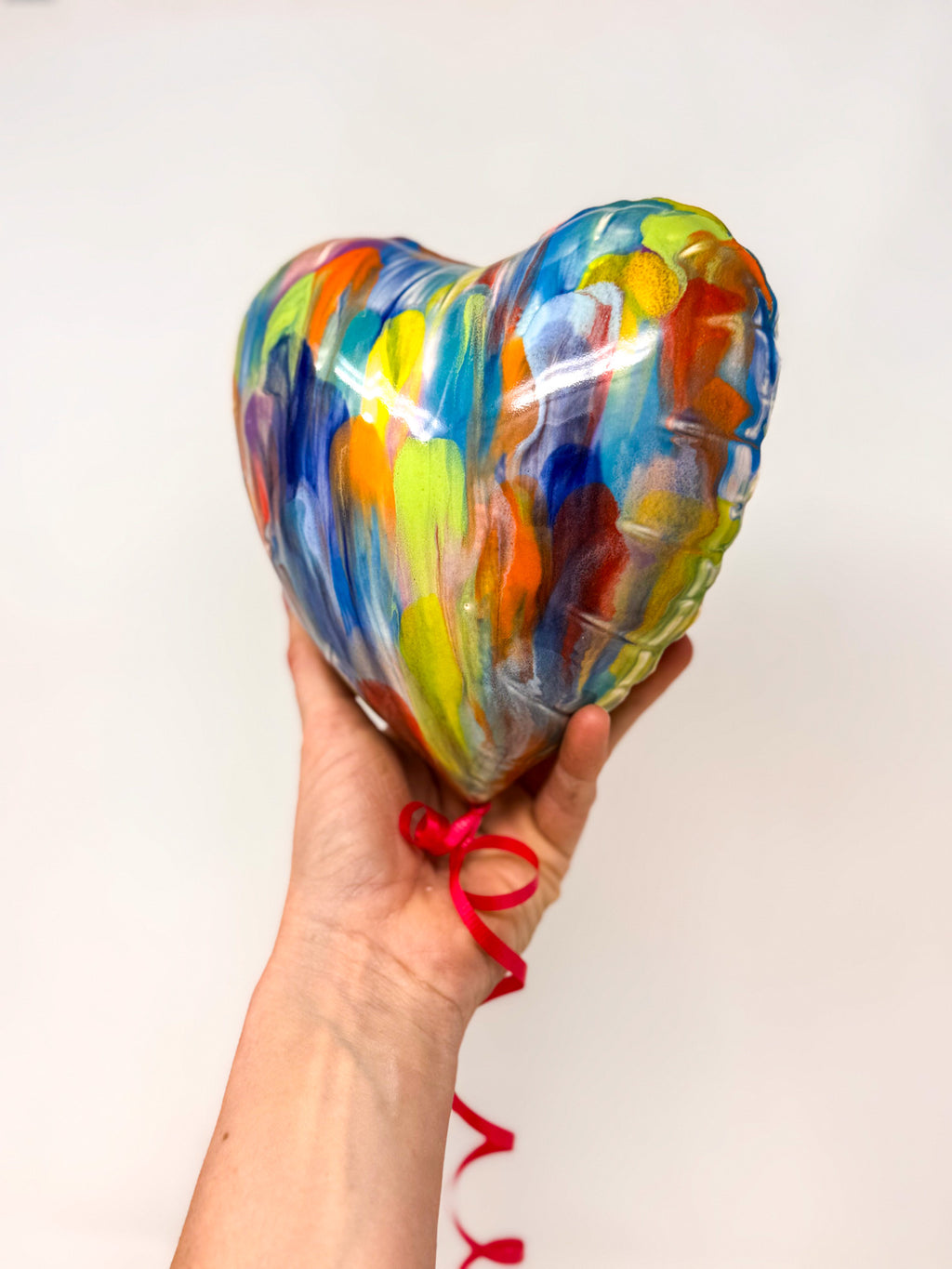 Large Rainbow Heart Balloon 💕🌈🎈✨