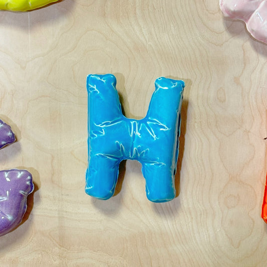 Ceramic Balloon Letter H