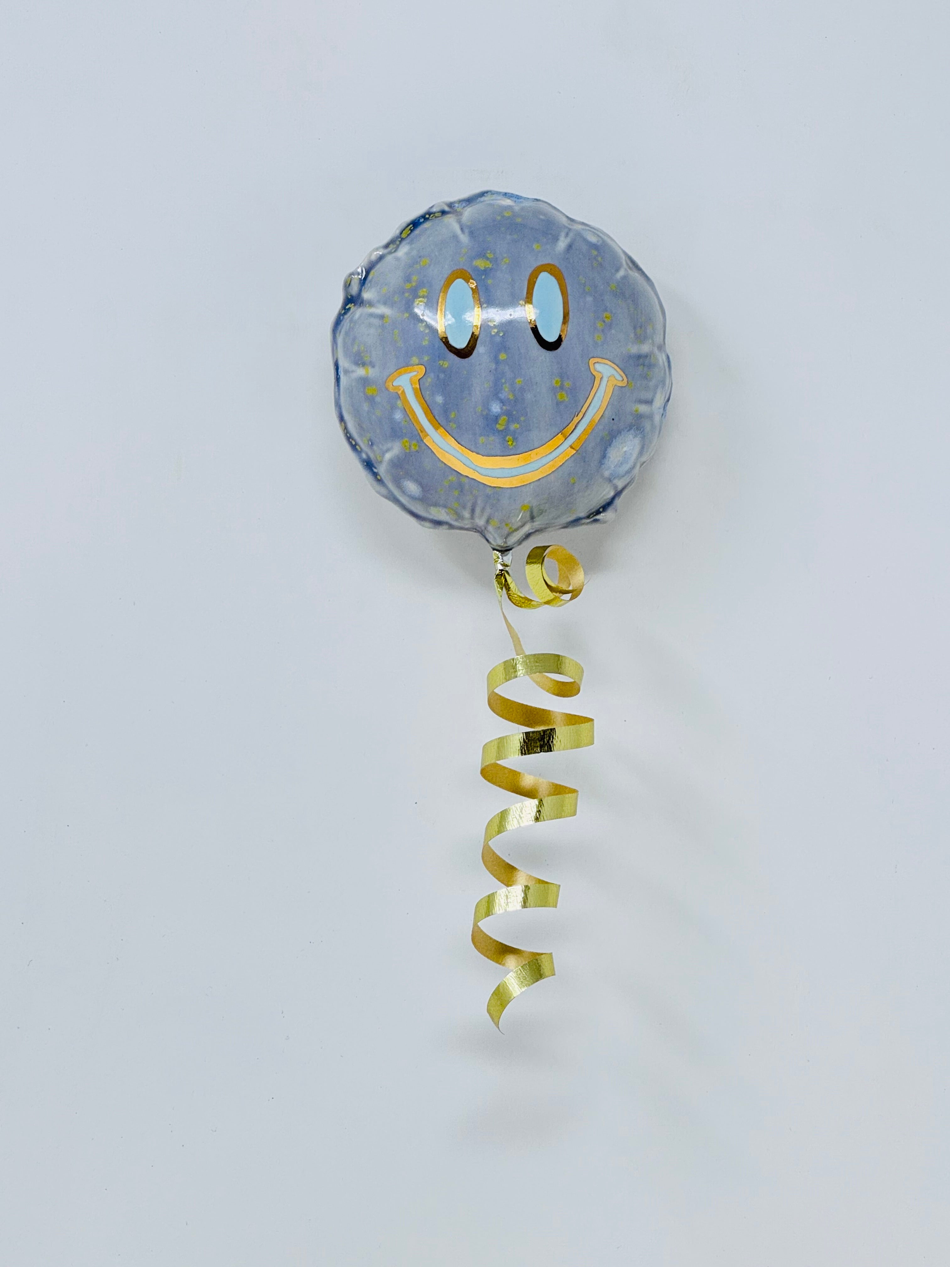 Mini Smiley Balloon: Green - Cosmic Purple - Gold