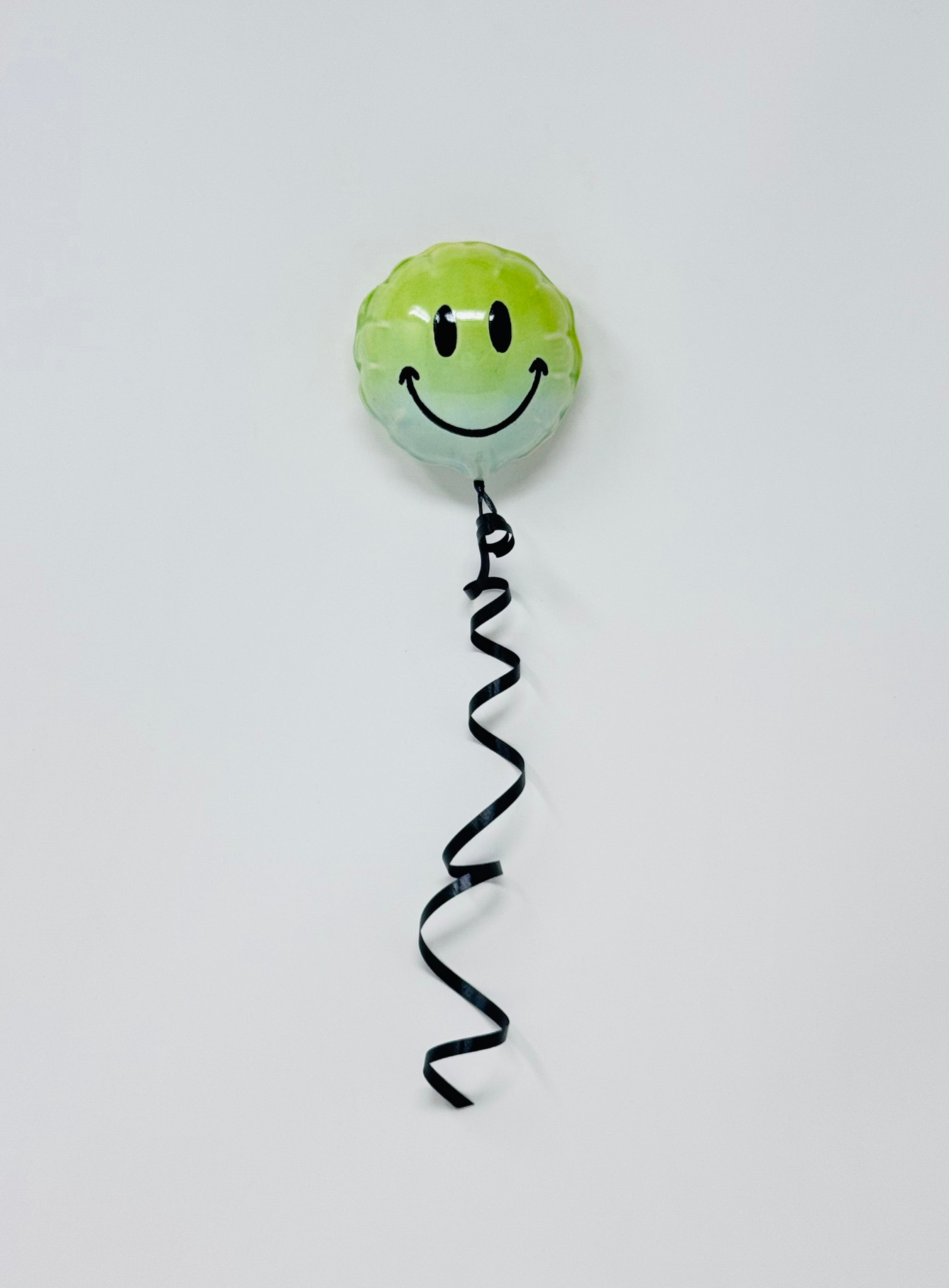 Mini Smiley Balloon: Green - Baby Blue