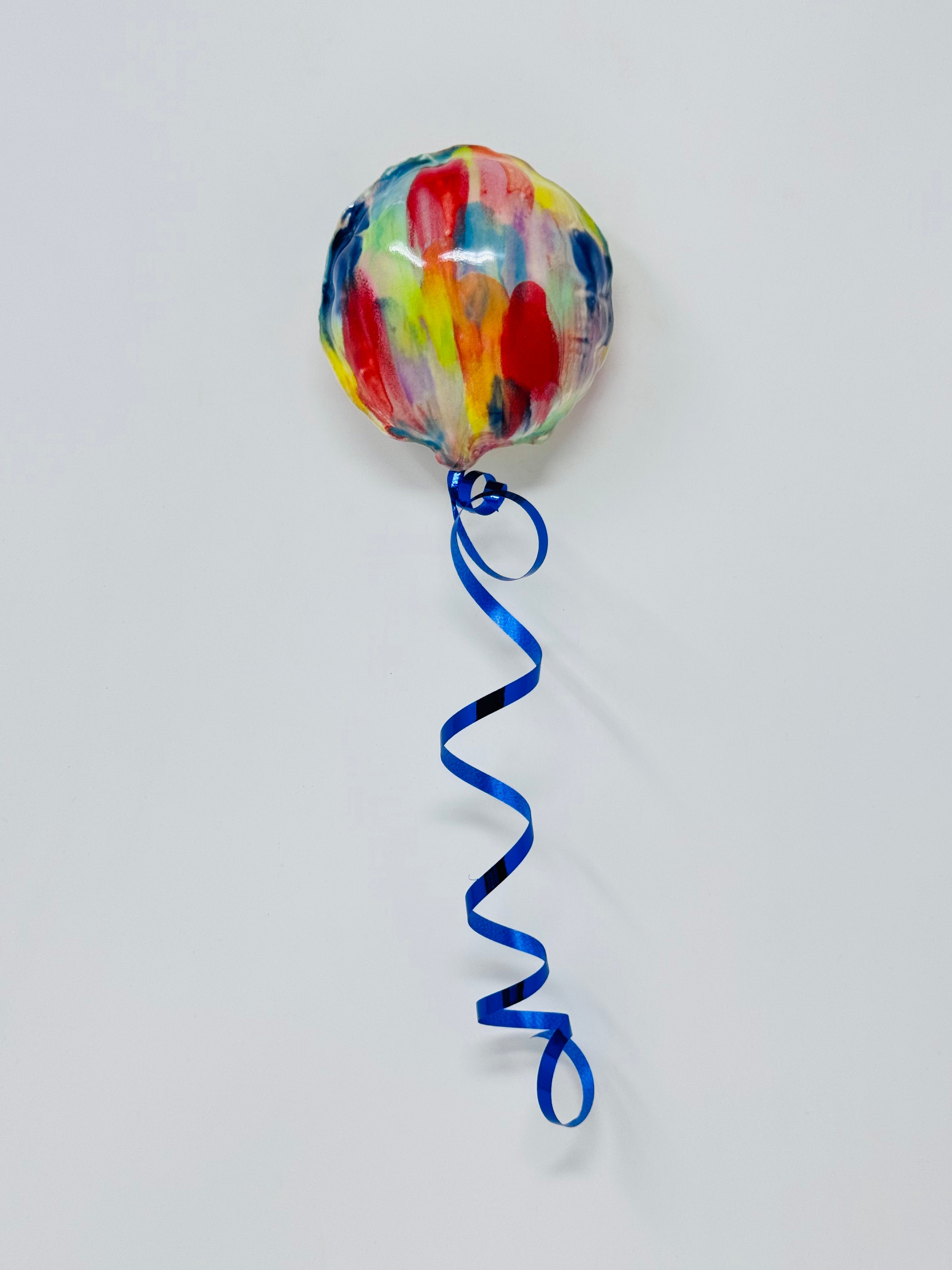 Mini Balloon: Rainbow- Blue Ribbon