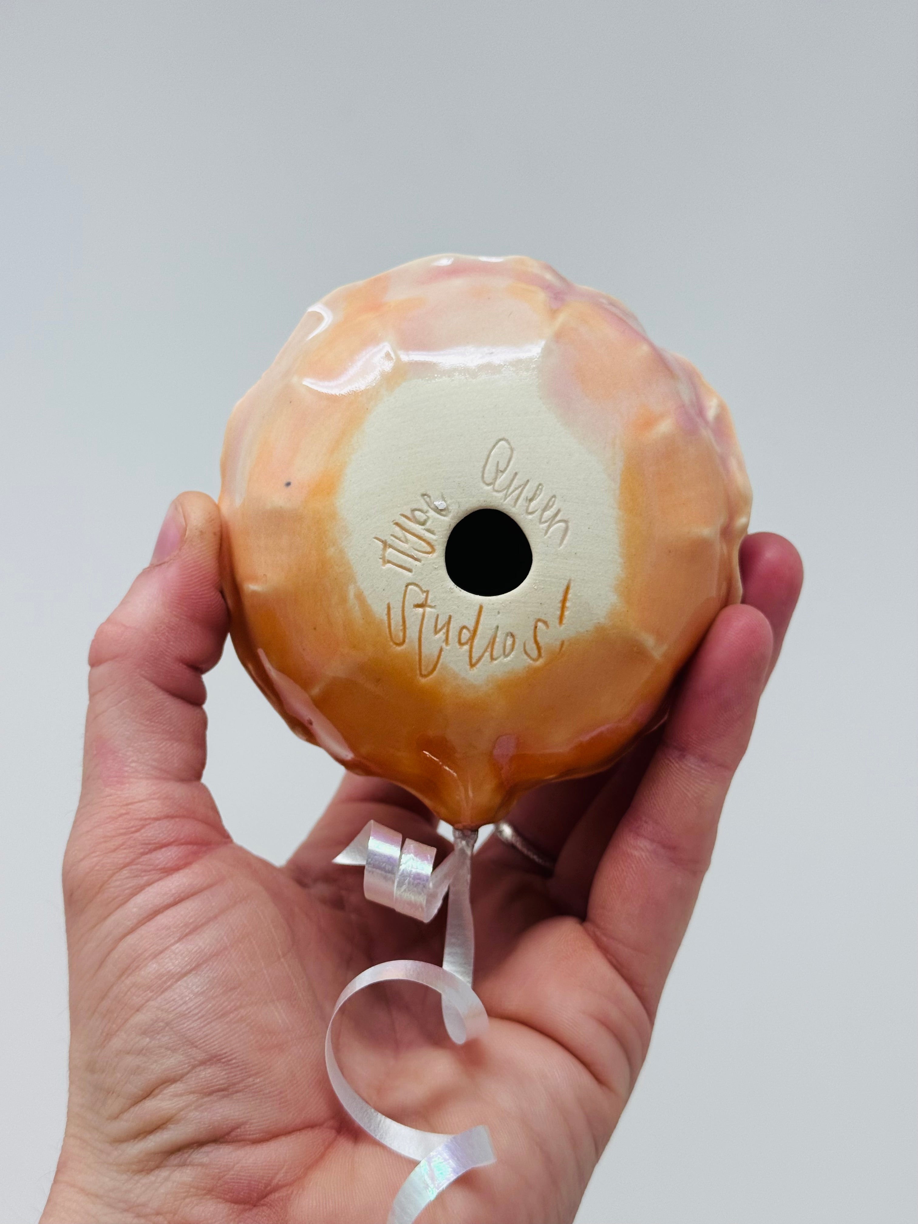 Mini Smiley Balloon: Pink - Orange