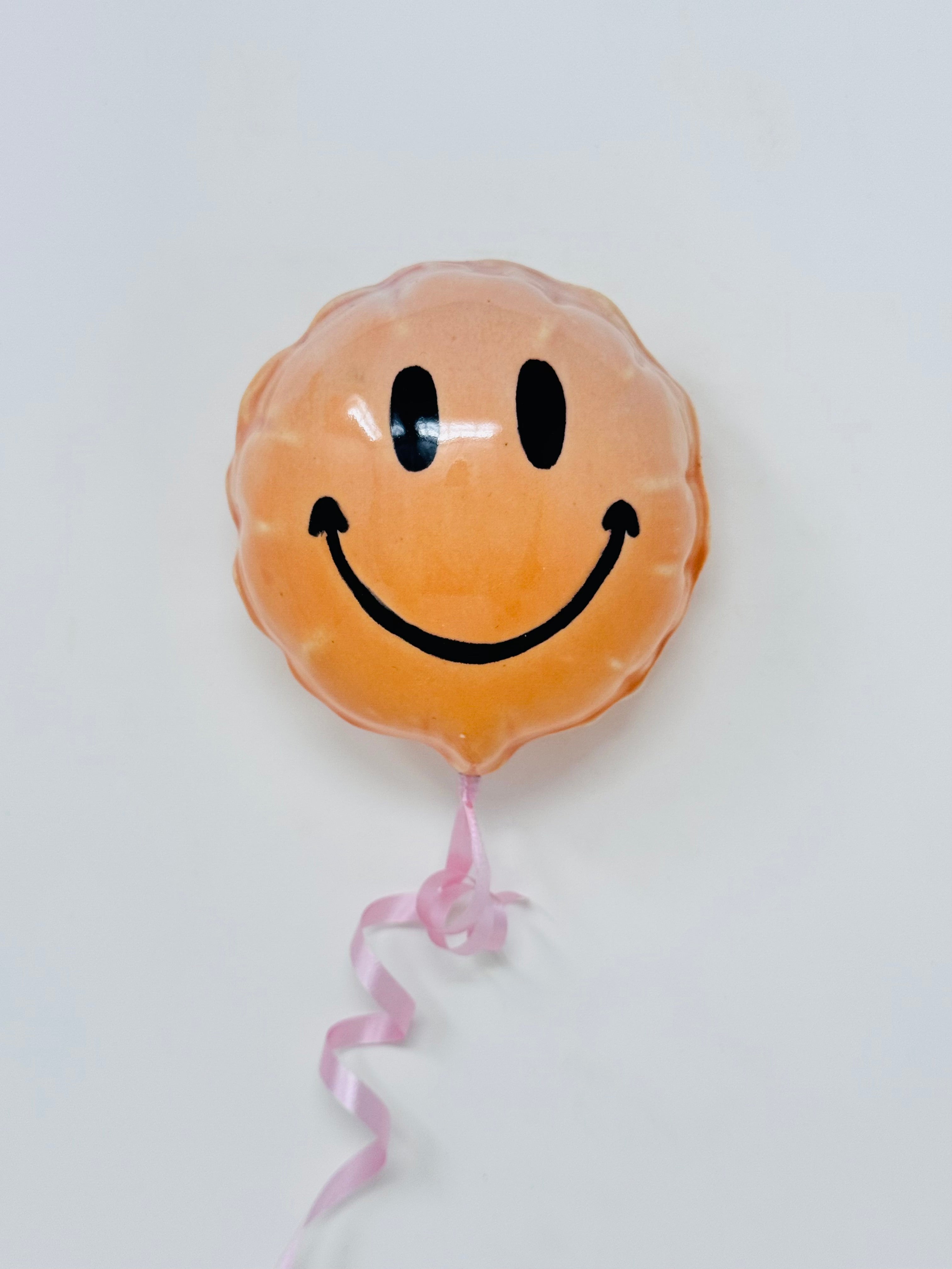 Mini Smiley Balloon: Pink - Orange