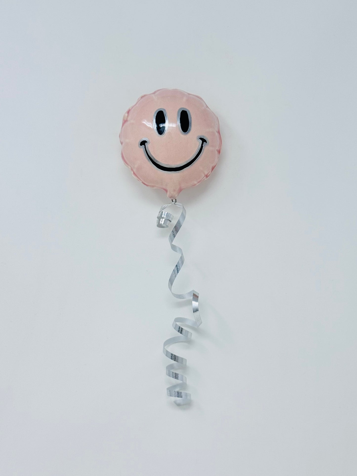 Mini Smiley Balloon: Green - Pink - Silver