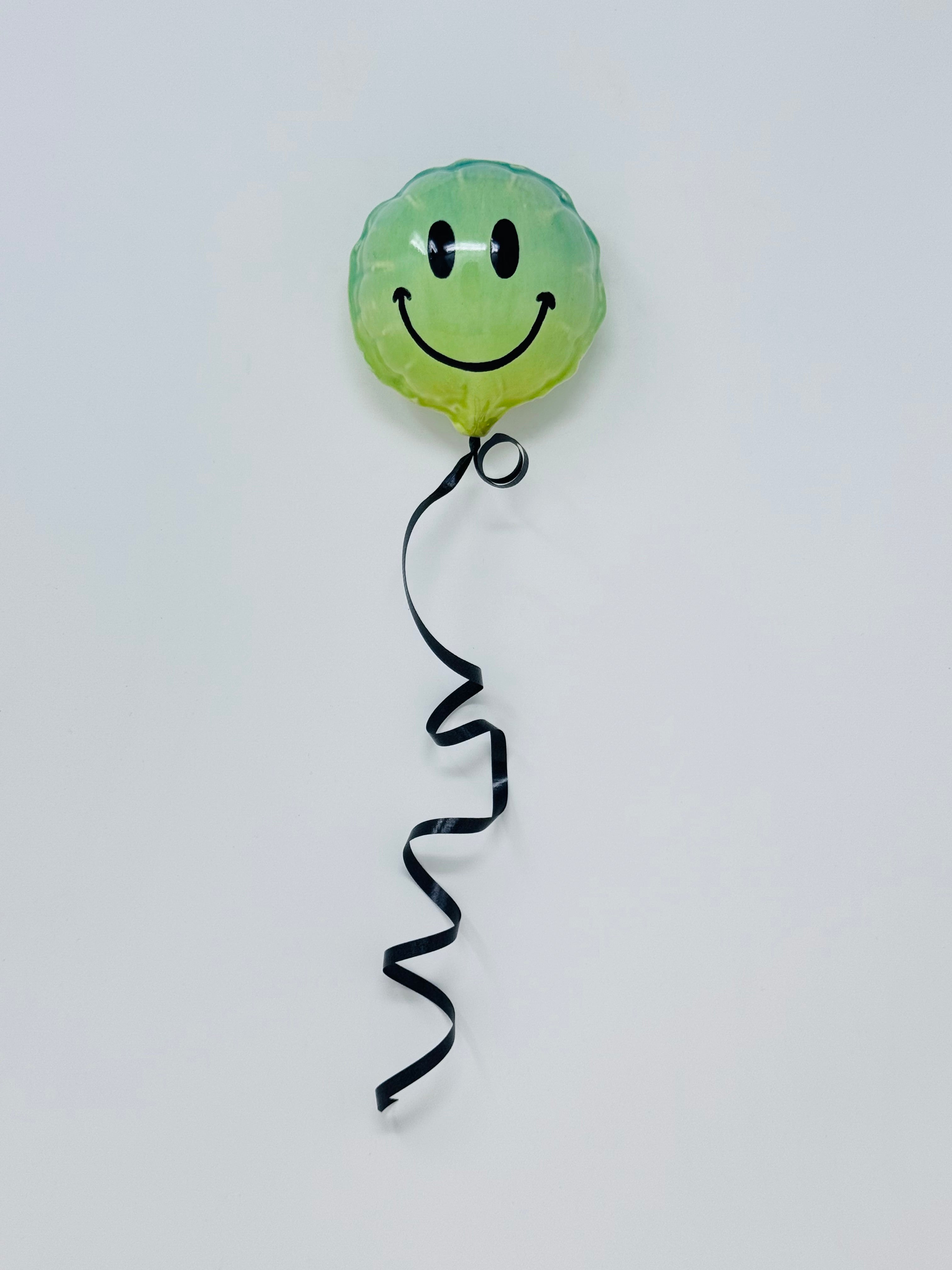 Mini Smiley Balloon: Green - Teal - Blue - Green