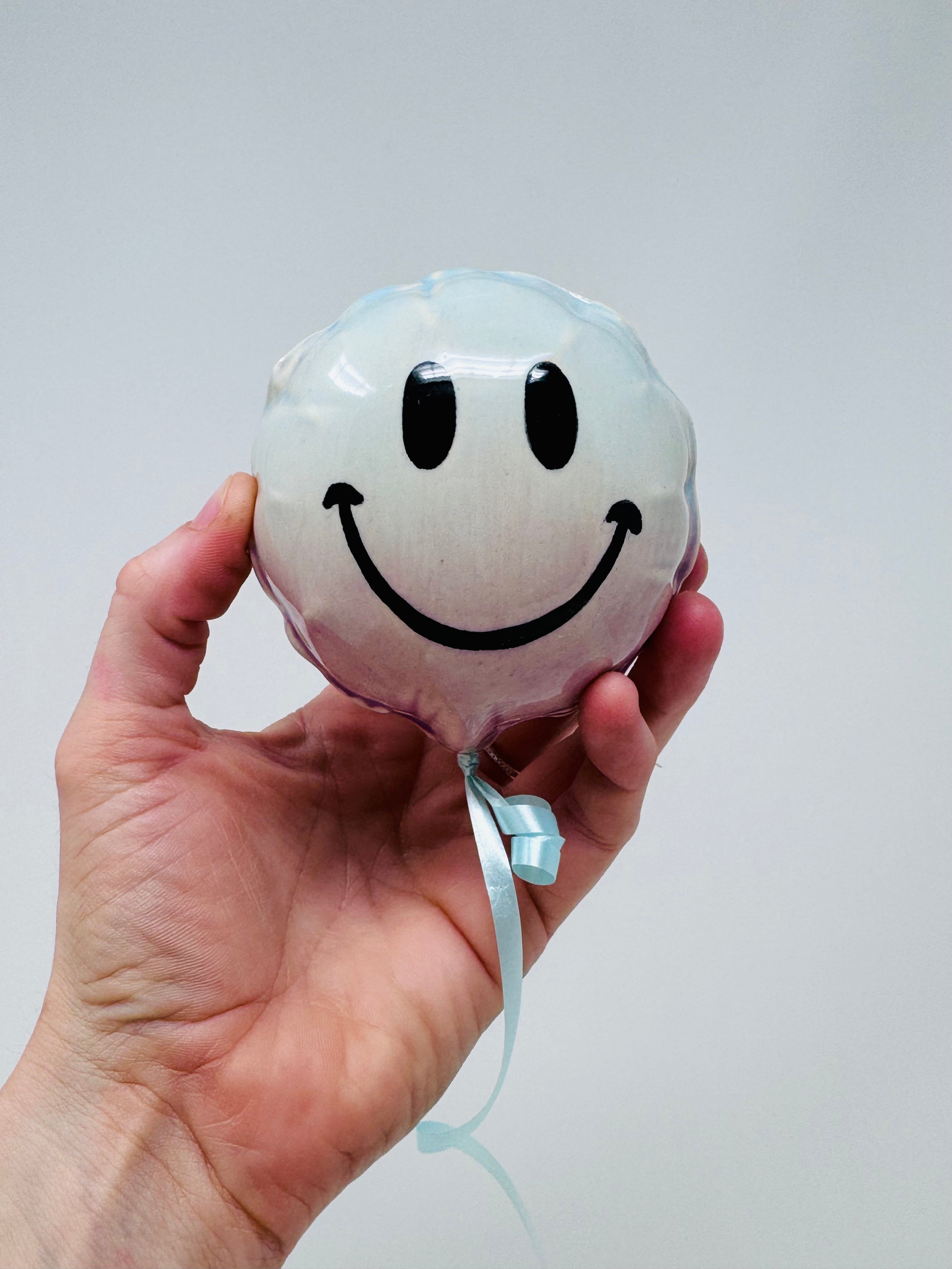 Mini Smiley Balloon: Green - Baby Blue - Purple