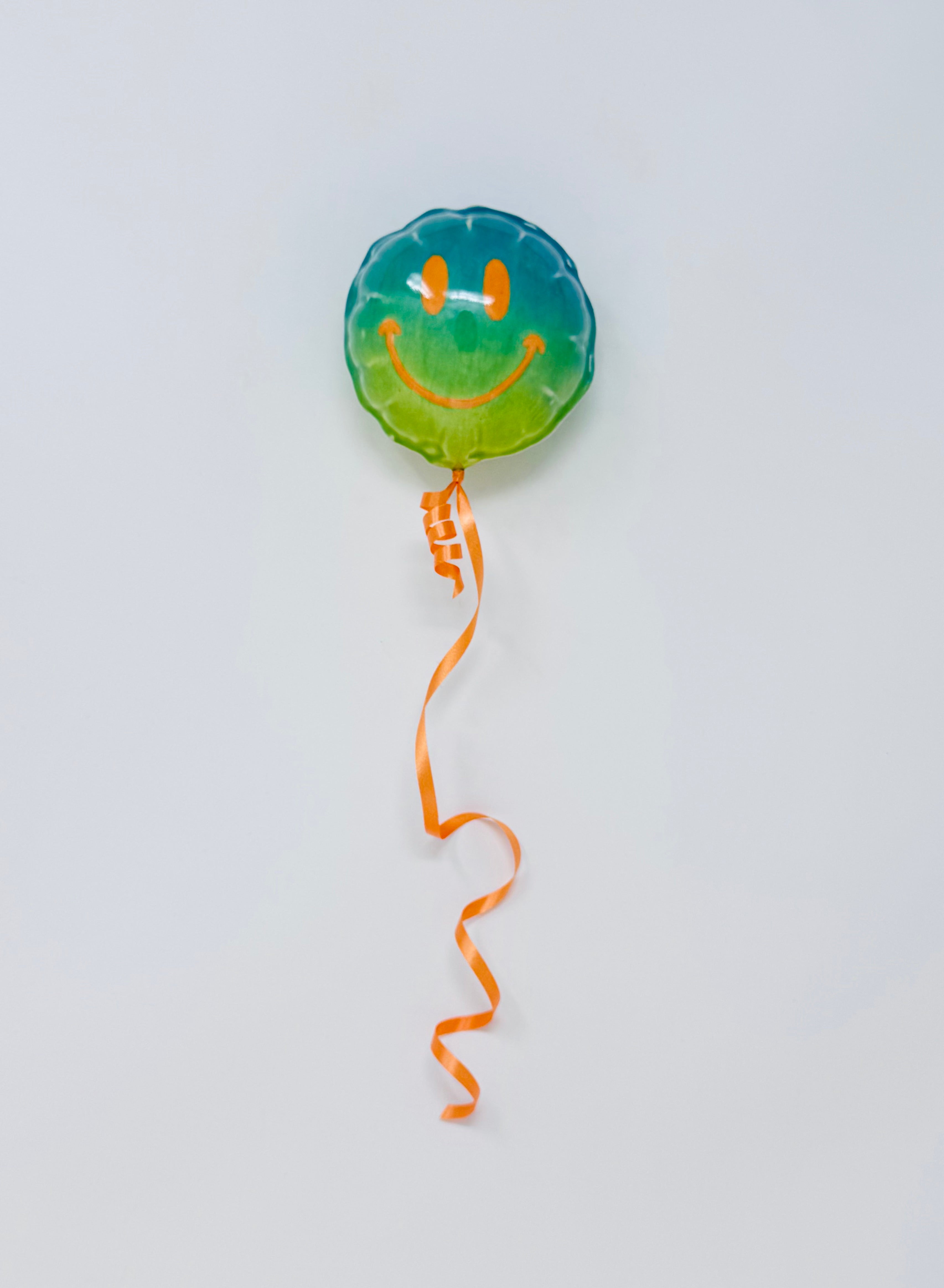 Mini Smiley Balloon: Teal - Green - Orange