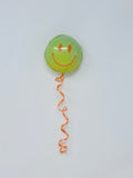 Mini Smiley Balloon: Green - Orange