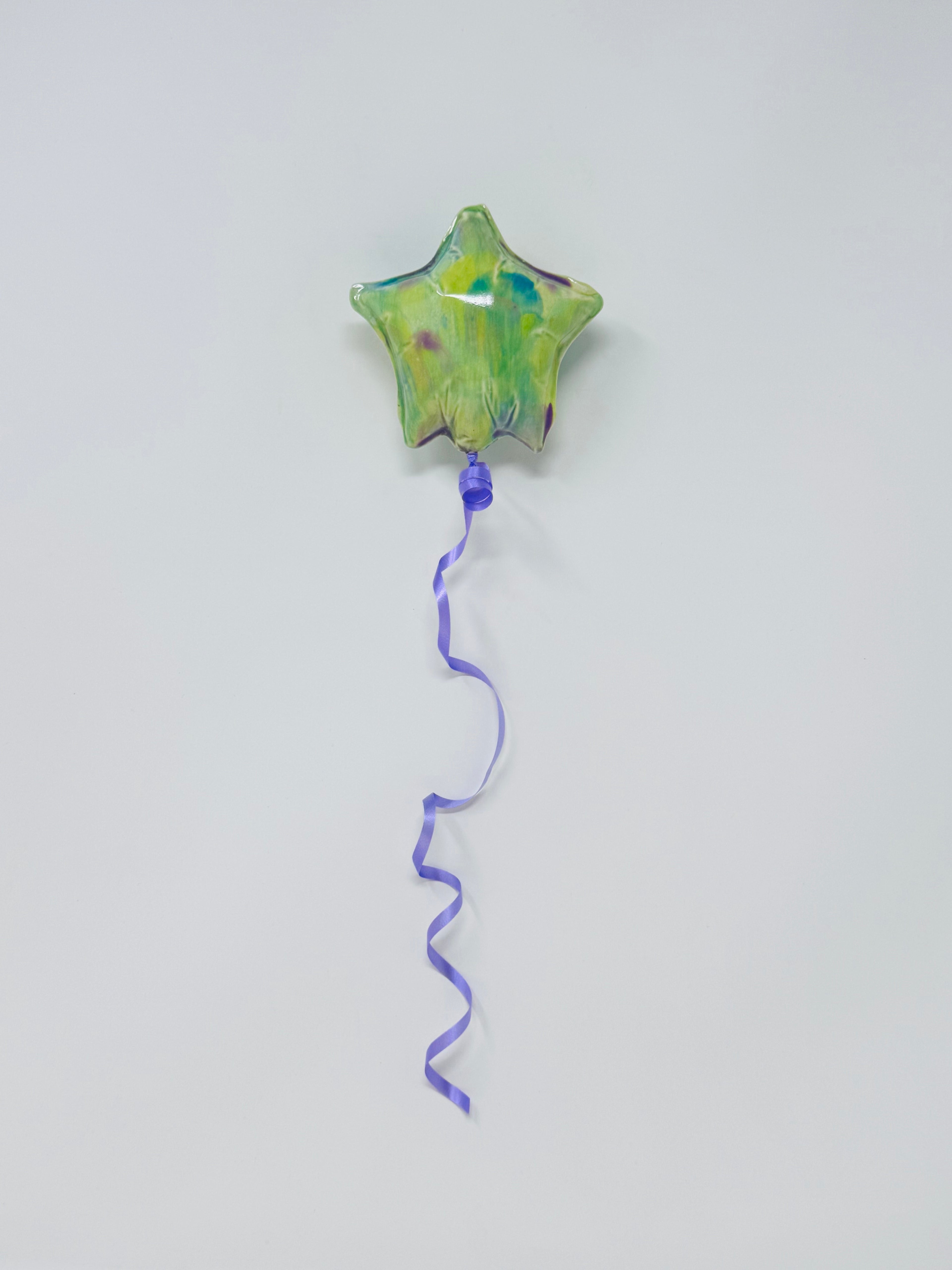 Mini Star Balloon: Rainbow - Orange Ribbon (Copy)