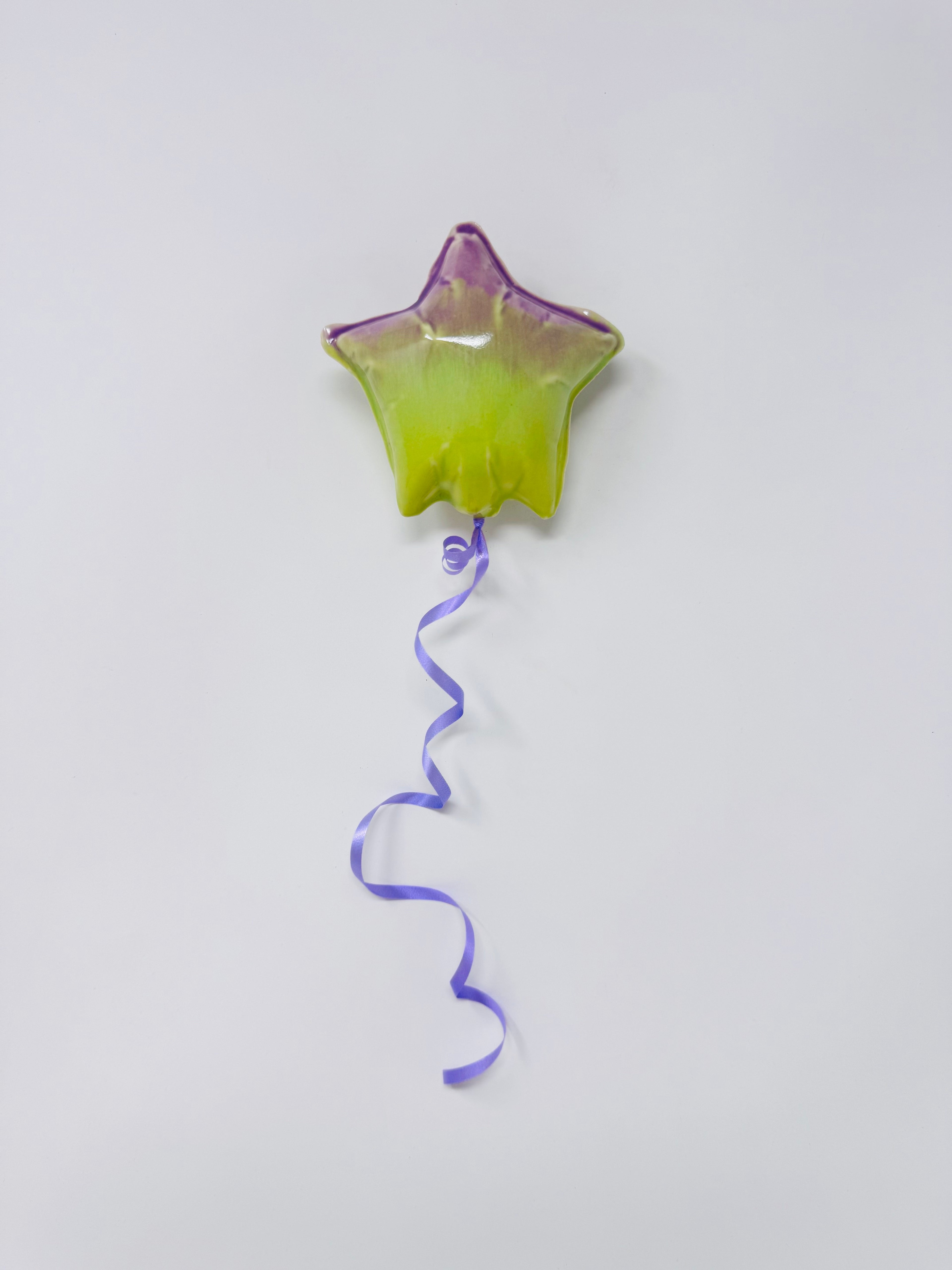 Mini Star Balloon:Purple - Lime Green