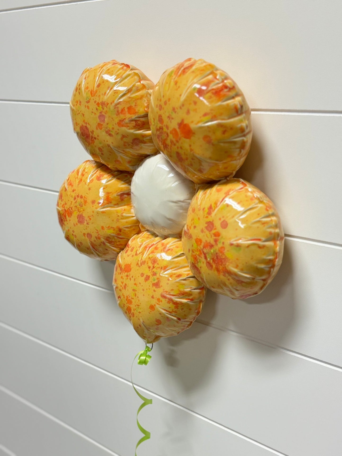 Ceramic Flower Balloon : Sassy Orange