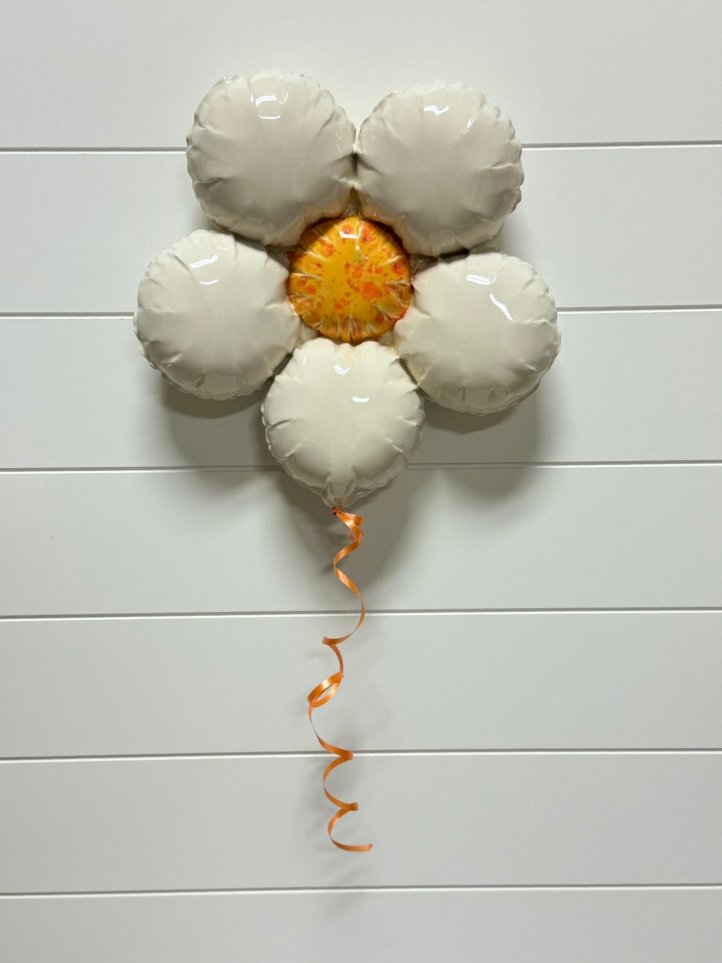 Ceramic Flower Balloon : Sassy Orange Daisy