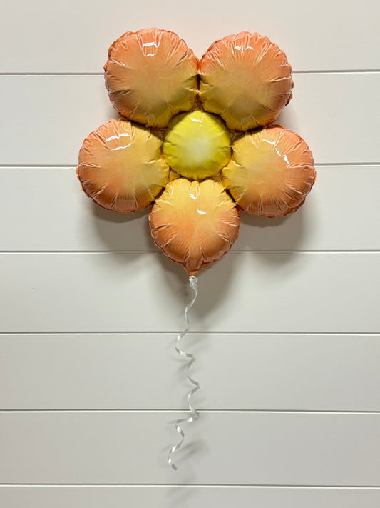 Ceramic Flower Balloon : Orange and Yellow Ombre