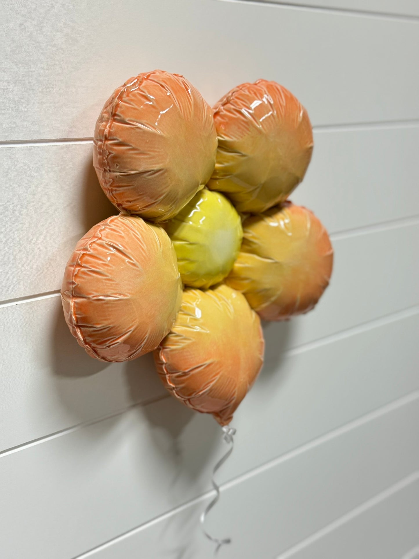 Ceramic Flower Balloon : Orange and Yellow Ombre