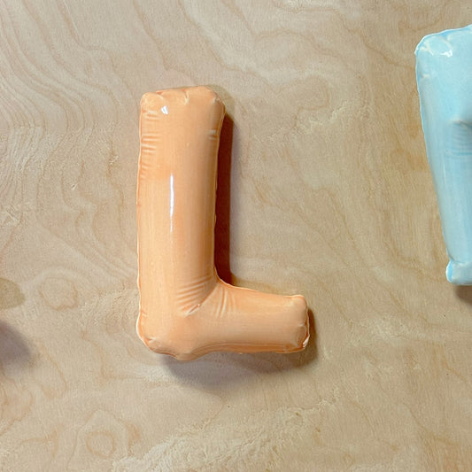 Ceramic Balloon Letter L