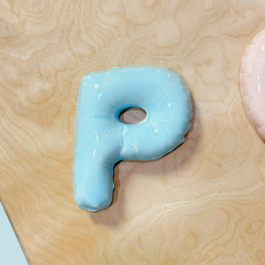 Ceramic Balloon Letter P