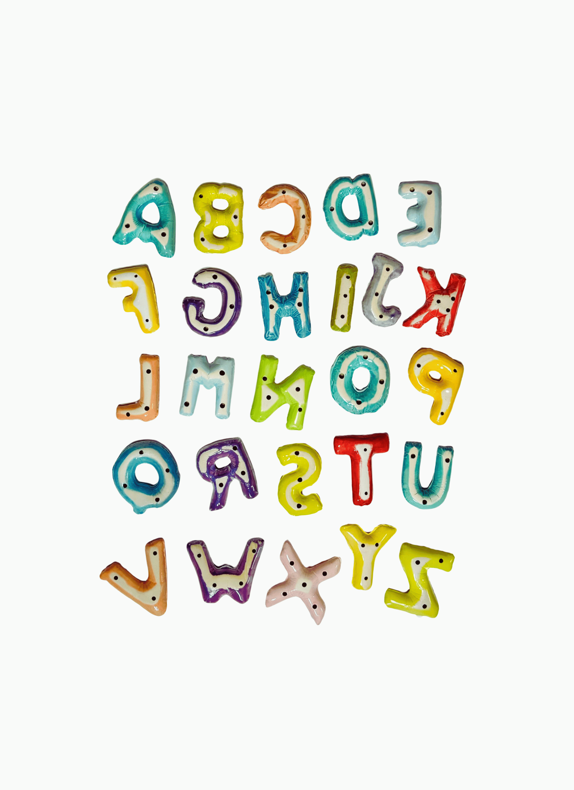 Ceramic Balloon Letter D