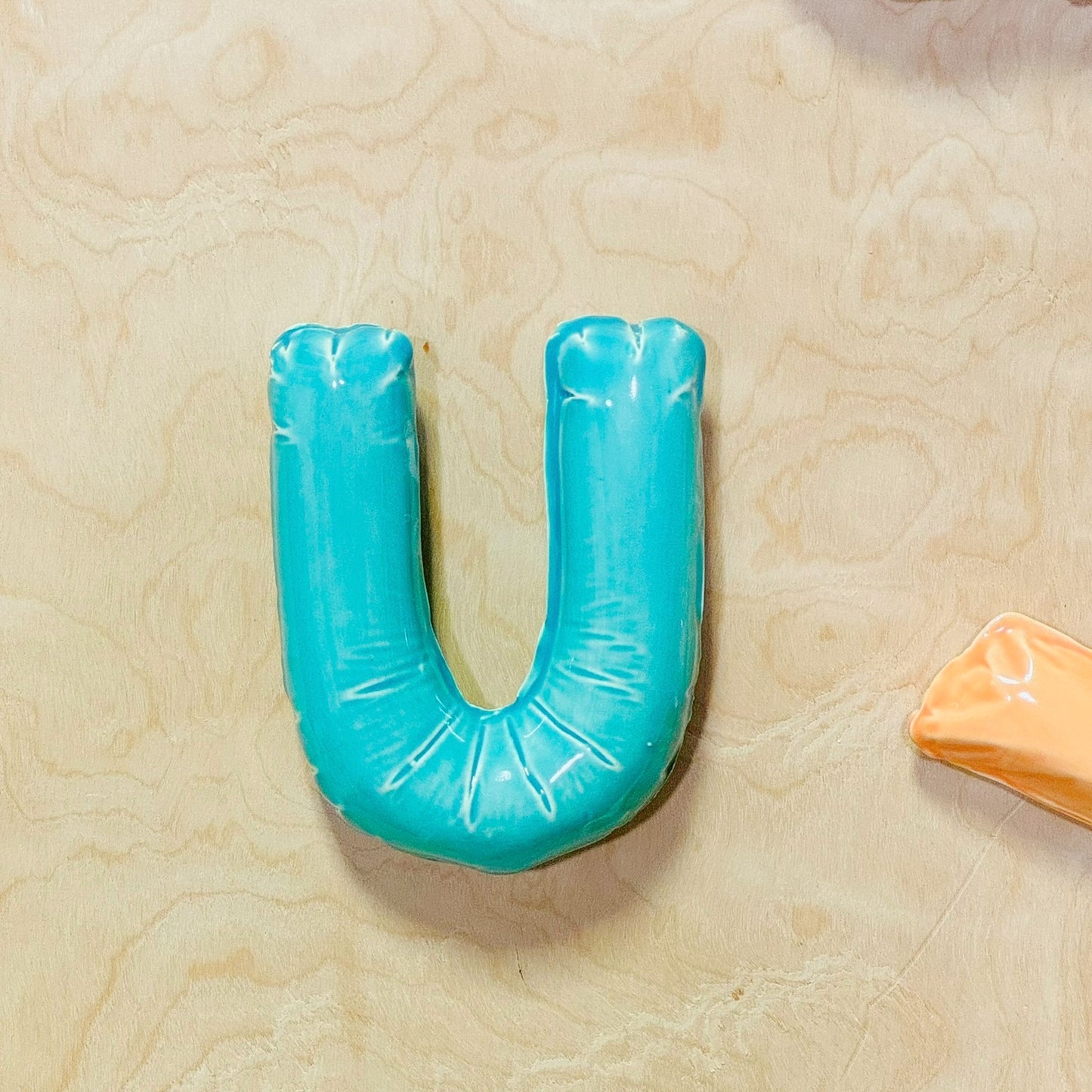 Ceramic Balloon Letter U