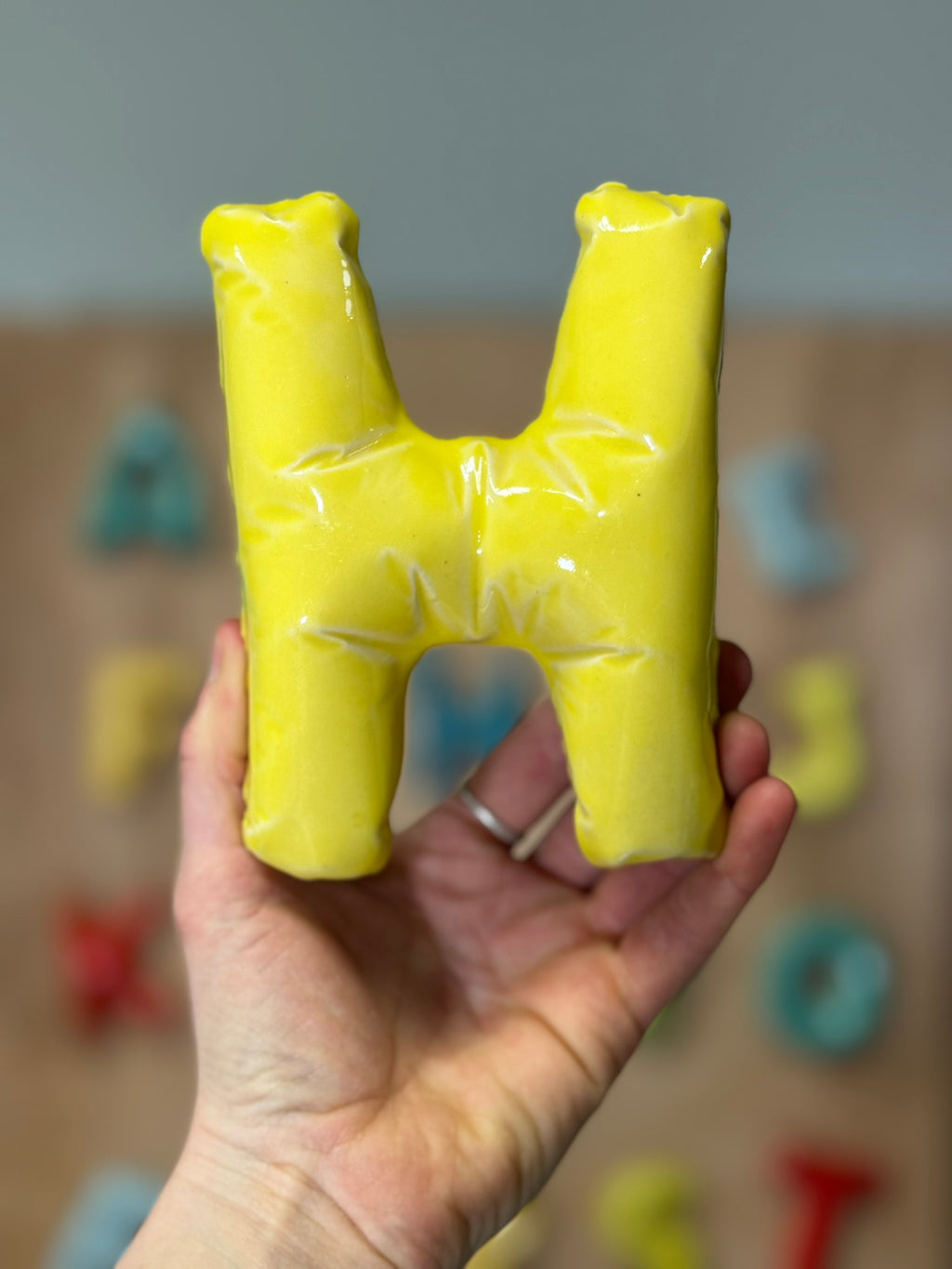 Ceramic Balloon Letter D